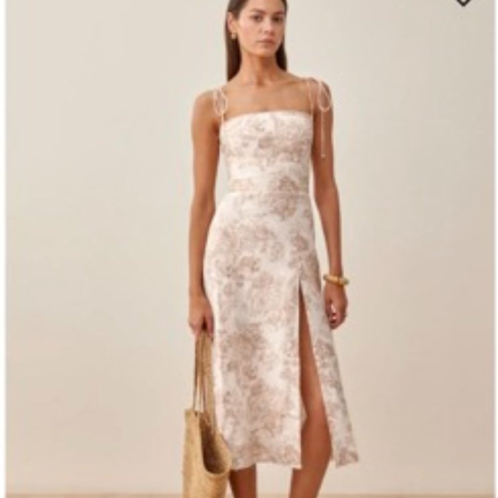 Reformation Liesel Linen Dress (Size 4)